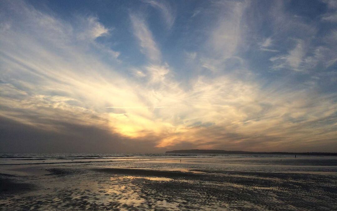 Walking on Camber Sands, Boxing Day 2016
